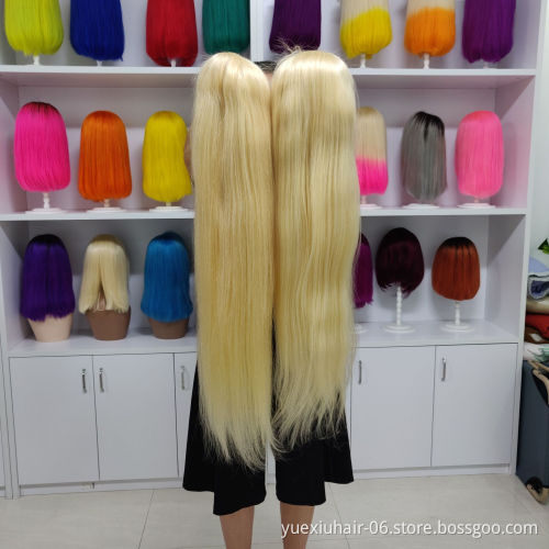 Most Popular Cheap Price Brazilian Human Hair Platinum Blonde Wig Blonde Lace Front Bob Wig Human Hair